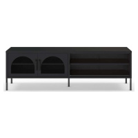 Černý TV stolek 160x50 cm Diora – Marckeric