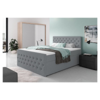 Expedo Čalouněná postel boxspring FENDI, 140x200, casablanca 14 + vrchní matrace