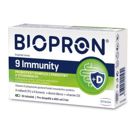 Biopron9 Immunity s vitaminem D3 30 tobolek Walmark