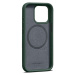 Woolnut MagSafe kožený kryt pro iPhone 15 Pro Max tmavě zelený (v2)