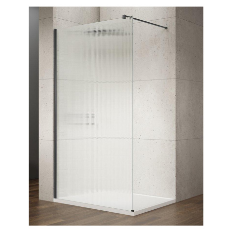 GELCO VARIO BLACK jednodílná sprchová zástěna k instalaci ke stěně, sklo nordic, 1400 GX1514-06
