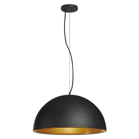 BIG WHITE SLV FORCHINI M PD-1, závěsné svítidlo, A60, kulaté, černé/zlaté, pr. 50 cm, max. 40 W 