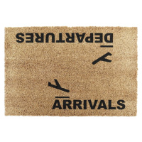 Rohožka z kokosového vlákna 40x60 cm Arrivals and Departures – Artsy Doormats