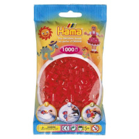 Hama H207-13 Midi Průhledné červené korálky 1000 ks