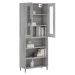 vidaXL Skříň highboard šedá sonoma 69,5 x 34 x 180 cm kompozitní dřevo