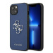 Guess GUHCP13SSA4GSBL hard silikonové pouzdro iPhone 13 Mini 5.4" blue Saffiano 4G Metal Logo