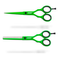 Kiepe Neon Scissor Set - set nůžek na stříhání 5.5" a efilačních nůžek, 5,5" 2480.3 (5