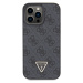 Zadní kryt Guess PU 4G Strass Triangle Metal Logo pro Apple iPhone 15 Pro Max, black