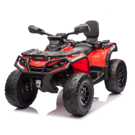 Mamido Dětská elektrická čtyřkolka Can-Am Outlander ATV 24V 4x200W červená