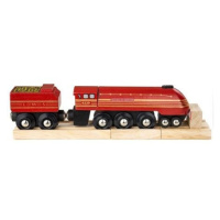 Bigjigs Rail replika lokomotivy Duchess of Hamilton+3 koleje