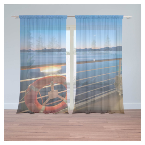 Záclony Pohled z lodě: 2ks 150x250cm