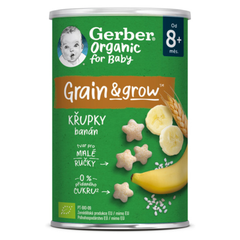 GERBER Křupky banánové BIO 35 g 8m+