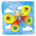 Motýl - vývojové vrstvené puzzle Montessori