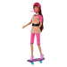 mamido  Sada panenek Lucy se skateboardem růžová