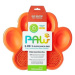 PetDreamHouse Interaktivní miska proti hltání Paw Slow oranžová 36cm