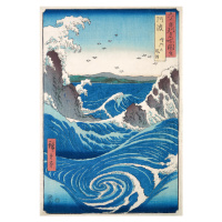 Obrazová reprodukce View of the Naruto whirlpools at Awa, Utagawa Hiroshige, 26.7 × 40 cm