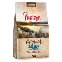 Purizon Sterilised Adult losos s kuřecím – bez obilnin - výhodné balení: 2 x 6.5 kg