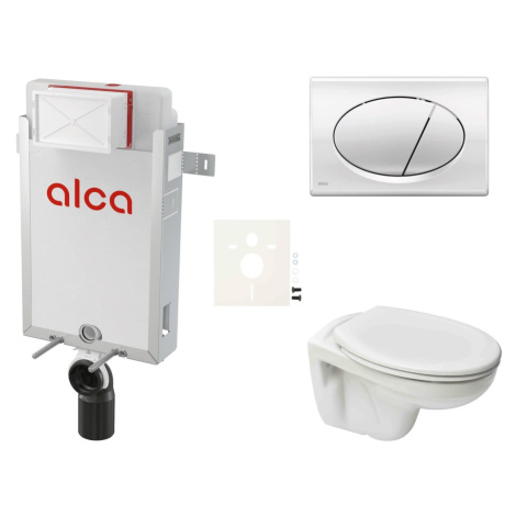 Cenově zvýhodněný závěsný WC set Alca k zazdění + WC S-Line S-line Pro SIKOAP2