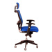 Kancelářská židle na kolečkách Office Pro DIKE SP – s područkami a opěrkou hlavy Červená DK 13