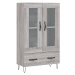 vidaXL Skříň highboard šedá sonoma 69,5 x 31 x 115 cm kompozitní dřevo