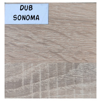 Šatní skříň Bali D 240 cm Barva korpusu: Dub - sonoma