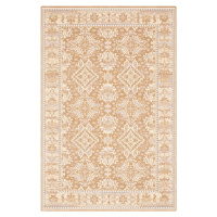 Světle hnědý vlněný koberec 100x180 cm Carol – Agnella