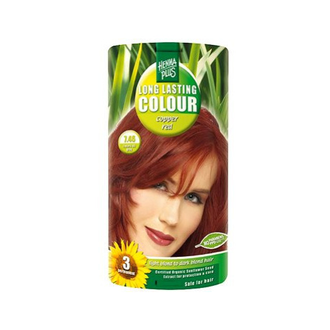 HENNAPLUS Přírodní barva na vlasy MĚDĚNĚ ČERVENÁ 7.46, 100 ml