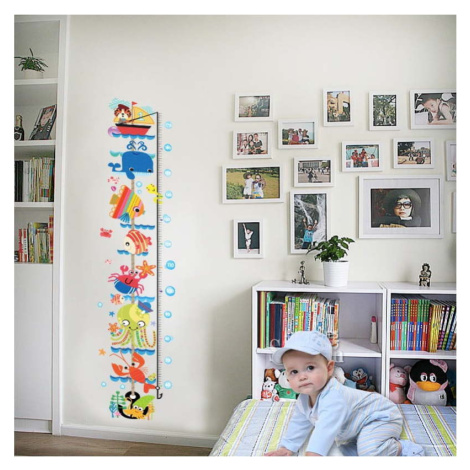 Dětská samolepka – metr na dveře nebo zeď 25x170 cm Sea Animals – Ambiance