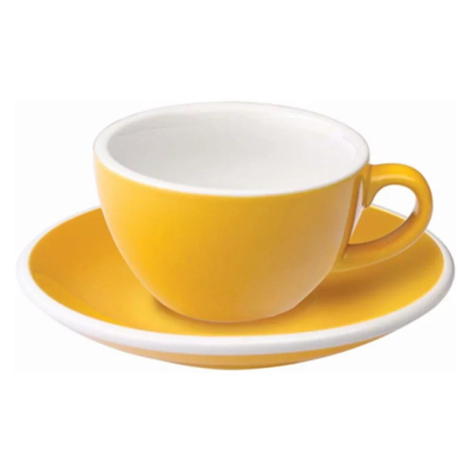 Loveramics Egg - Flat White 150 ml Cup and Saucer - Yellow
