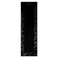 Dywany Łuszczów Běhoun Gloss 408C 86 geometric black/gold - 70x300 cm