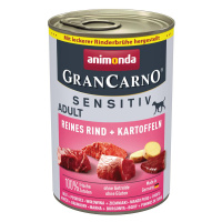 Animonda GranCarno Sensitiv čisté hovězí maso s bramborami 24x400g