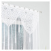Dekorační oblouková krátká záclona na tyčovou gárnyž APONI 160 bílá 160x160 cm MyBestHome