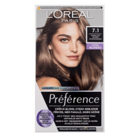 L'OREAL Préférence Barva na vlasy 7.1 Island blond popelavá