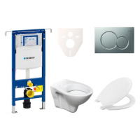 Cenově zvýhodněný závěsný WC set Geberit do lehkých stěn / předstěnová montáž+ WC S-Line S-line 