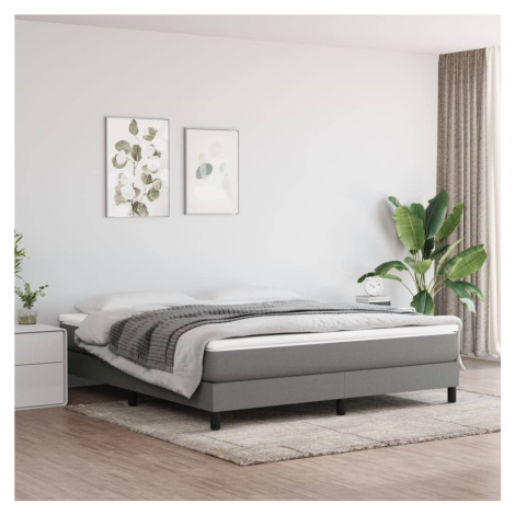 vidaXL Taštičková matrace střední tvrdost tmavě šedá 160 x 200 x 20 cm textil