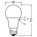 LED žárovka E27 OSRAM PARATHOM CL A FR 8,8W (60W) teplá bílá (2700K) stmívatelná