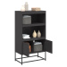 vidaXL Skříň highboard černá 68,5 x 38,5 x 123,5 cm ocel