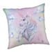 Jerry Fabrics Polštářek Unicorn Rainbow 40 × 40 cm