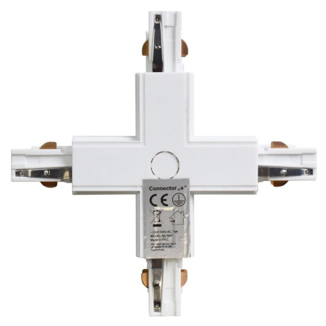 Konektor pro svítidla v lištovém systému 3-fázový TRACK bílá typ + Donoci