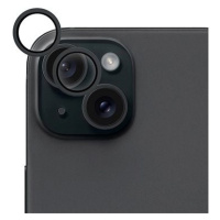 Epico hliníkové ochranné sklo na čočky fotoaparátu pro iPhone 15 / 15 Plus - černá