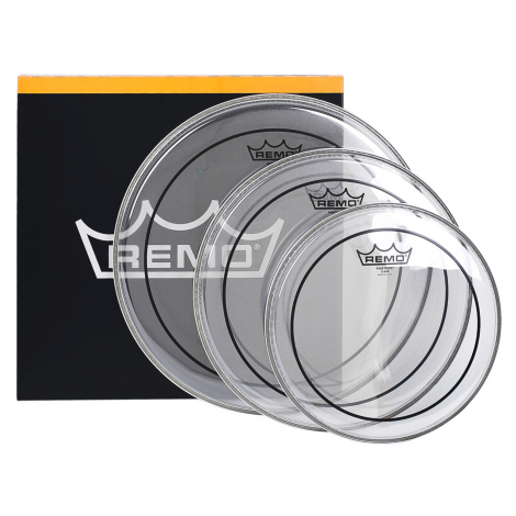 Remo Pinstripe Clear Stage Set