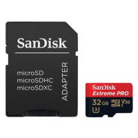 SanDisk Extreme Pro microSDHC 32 GB A1 Class 10 UHS-I V30 + adaptér