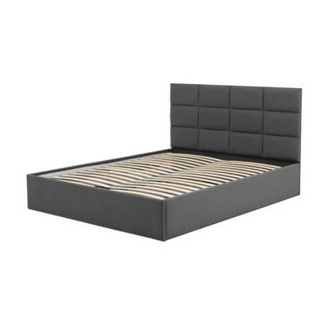 Čalouněná postel TORES bez matrace rozměr 160x200 cm Tmavě šedá