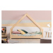 Domečková dětská postel z borovicového dřeva Adeko Loca Dork, 100 x 150 cm