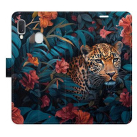 iSaprio Flip pouzdro Flower Jaguar 02 pro Samsung Galaxy A20e