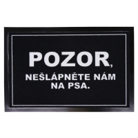 Rohožka Pozor, nešlápněte na psa 40x60 cm - na ven i na doma 40x60 cm