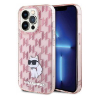 Pouzdro Karl Lagerfeld Monogram Choupette Na Iphone 15 Pro Max Růžové