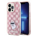 Pouzdro Karl Lagerfeld Monogram Choupette Na Iphone 15 Pro Max Růžové