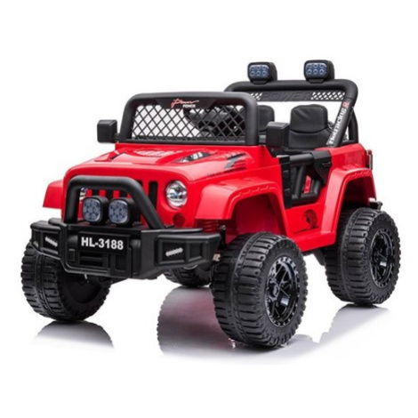 Mamido Dětské elektrické autíčko Jeep Power 4x45W červené