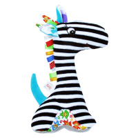 Hencz Toys edukační hračka s chrastítkem žirafka proužkovaná